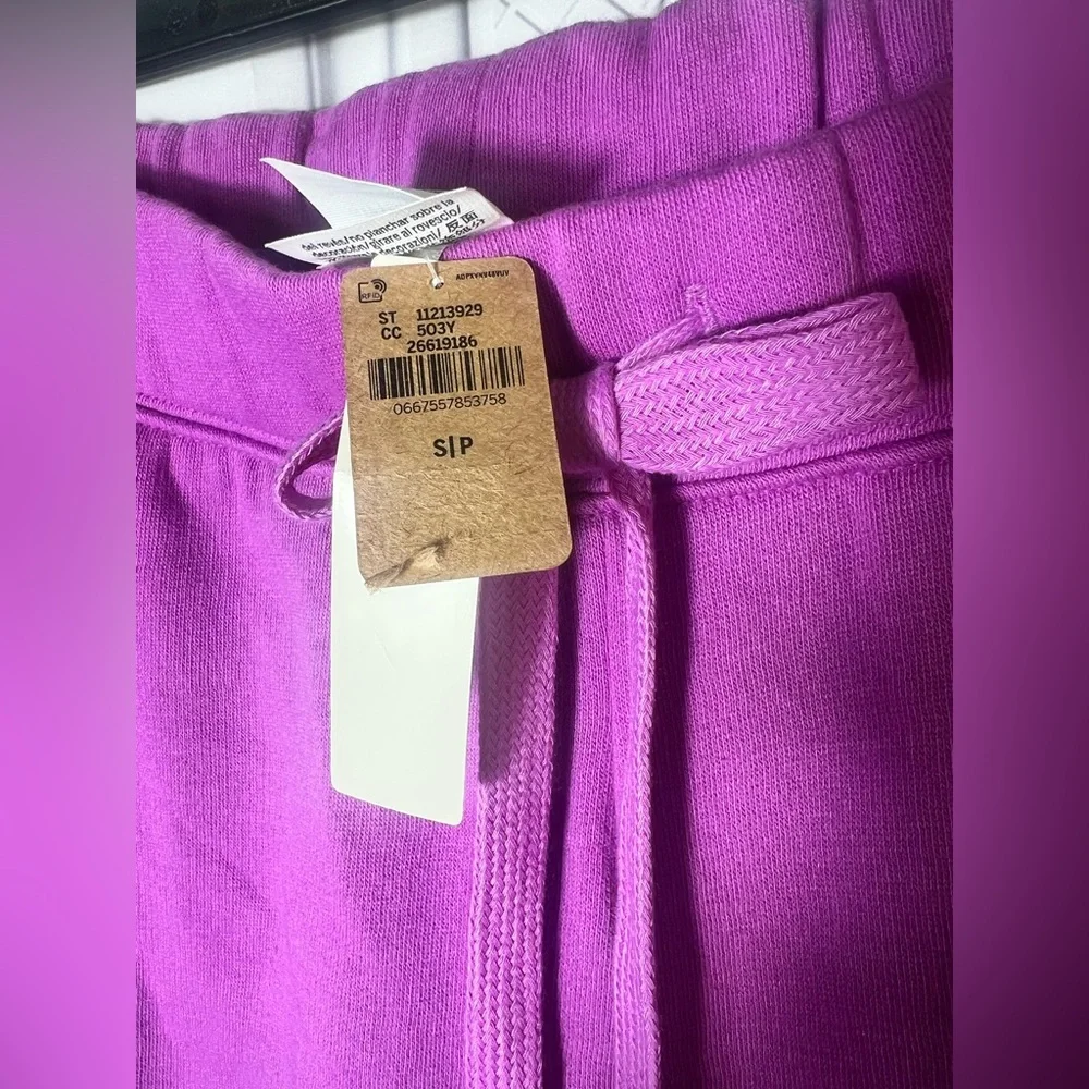 VICTORIA SECRET PINK FLEECE BAGGY PURPLE CAMPUS PANTS - Picture 3 of 5